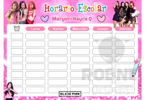 Blackpink Horario Escolar